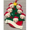 Christmas Tree with 7 Santas